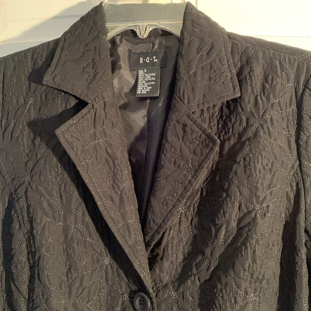 RQT Black Textured Blazer Suit Jacket EUC